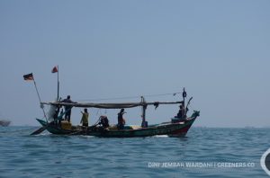 Ruang tangkap nelayan imbas beton laut Cilincing. Foto: Dini Jembar Wardani
