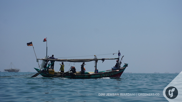 Ruang tangkap nelayan imbas beton laut Cilincing. Foto: Dini Jembar Wardani