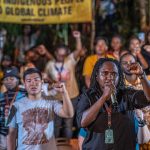 Pemuda adat Papua hingga Amazon bersatu suarakan jaga iklim dunia. Foto: Greenpeace Indonesia