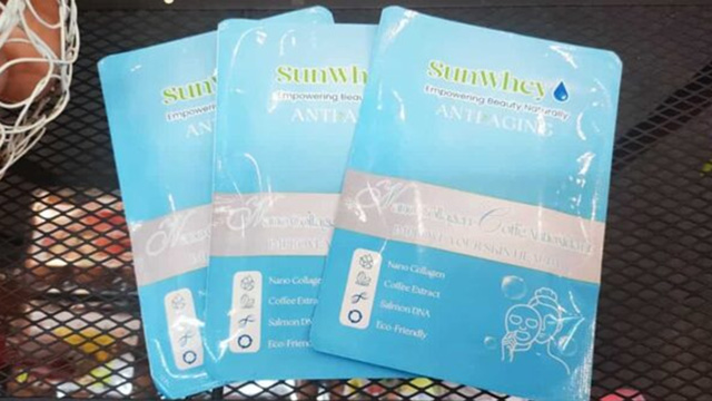 Mahasiswa IPB menciptakan masker wajah dari limbah pengolahan susu. Foto: IPB University