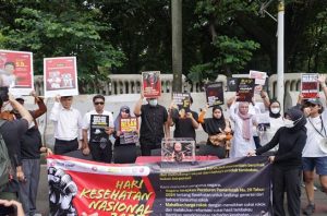 Aksi Hari Kesehatan Nasional soroti lemahnya pengendalian tembakau. Foto: Istimewa