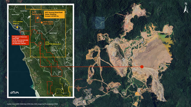 Jejak-jejak industri ekstraktif yang merusak hutan. Foto: JATAM