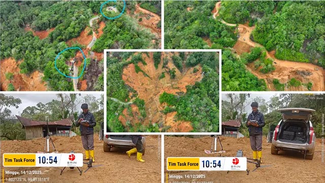 BRIN lakukan survei dan pemetaan dampak banjir-longsor di Sumatra. Foto: BRIN