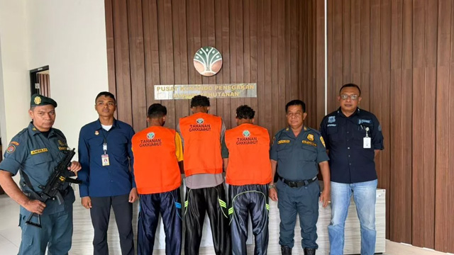 Tiga pelaku perburuan ilegal di TN Komodo jadi tersangka. Foto: Kemenhut