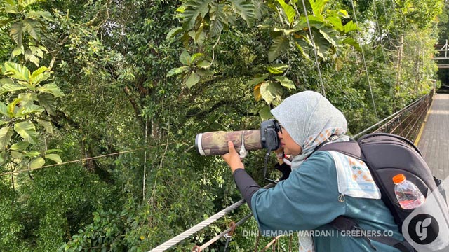 kegiatan mengamati dan memotret burung. Foto: Dini J. Wardani