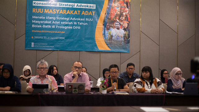 Selama 16 tahun, pembahasan Rancangan Undang-Undang Masyarakat Adat (RUU MA) masih tanpa kepastian pengesahan. Foto: Kaoem Telapak