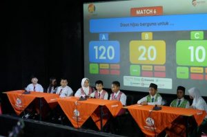 Pelajar adu pengetahuan dalam cerdas cermat Jagat Satwa Nusantara 2026. Foto: Jagat Satwa Nusantara