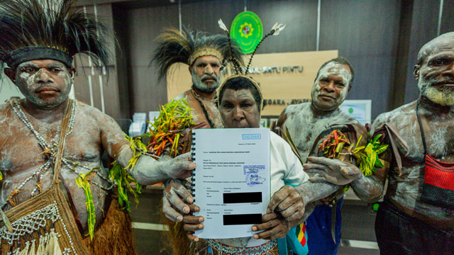 Masyarakat adat malind. Foto: Greenpeace Indonesia