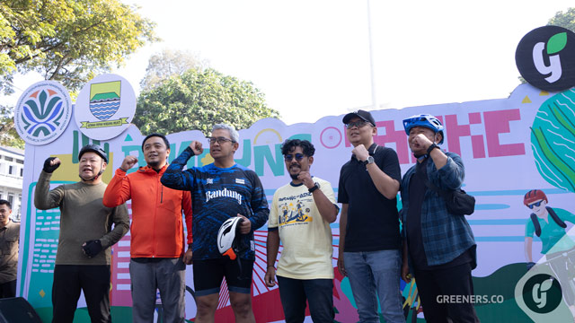 Bandung On Bike kembali hidupkan semangat bersepeda di Kota Bandung. Foto: Greeners.Co