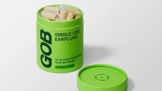 GOB, penyumbat telinga ramah lingkungan dari Miselium. Foto: Yanko Design